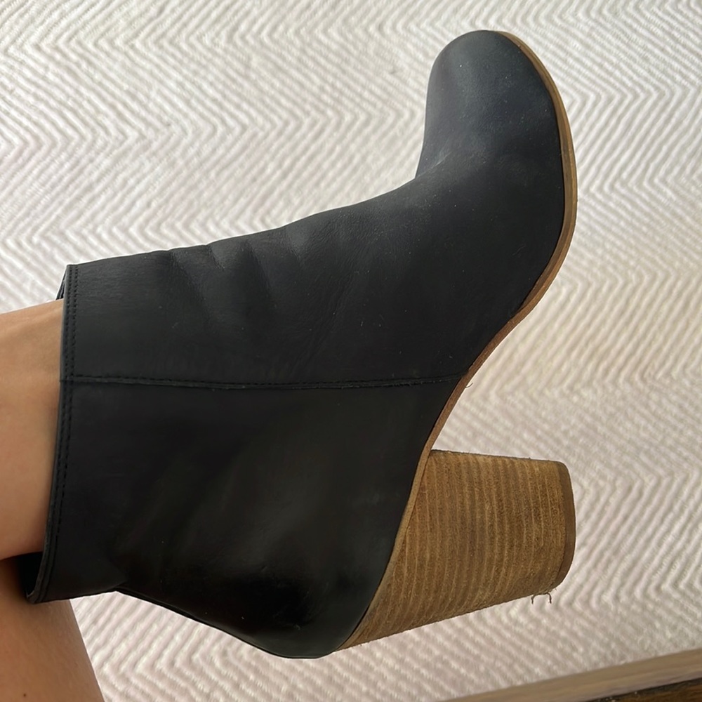 Black heeled ankle boots